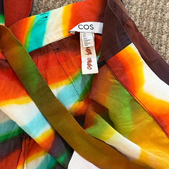 COS x LEA COLOMBO printed silk-blend maxi skirt - Picture 3 of 5